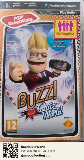 Buzz! Quiz World PlayStation Portable, PAL box front