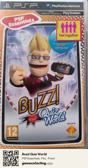 Buzz! Quiz World PlayStation Portable, PAL box front