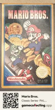 Mario Bros. Nintendo Entertainment System, PAL cartridge label
