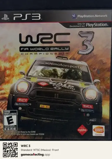 WRC 3 PlayStation 3, Mexico box front