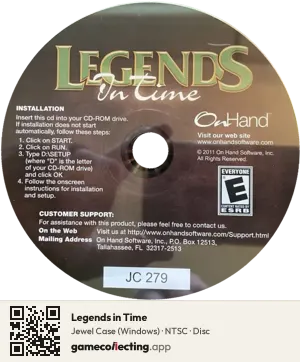 Legends in Time Computer, NTSC disc