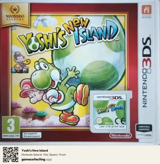 Yoshi's New Island Nintendo 3DS, Spain box front