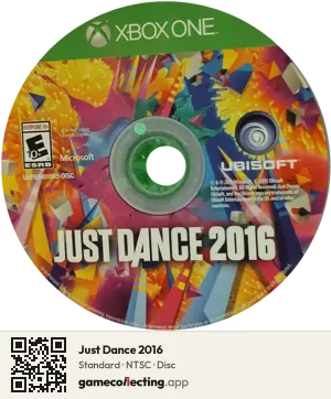 Just Dance 2016 Xbox One, NTSC disc