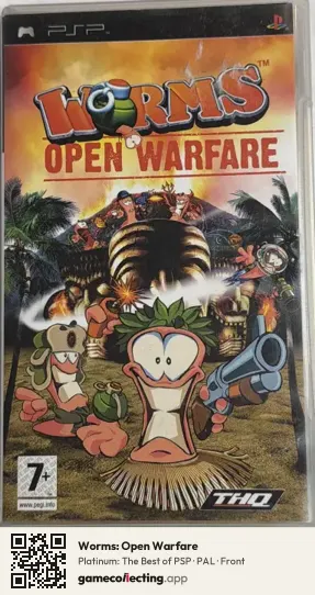 Worms: Open Warfare PlayStation Portable, PAL box front