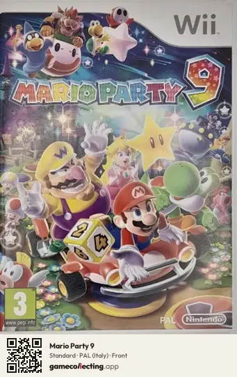 Mario Party 9 Nintendo Wii, Italy box front