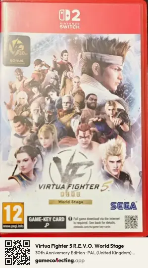 Virtua Fighter 5 R.E.V.O. World Stage Nintendo Switch 2, United Kingdom box front