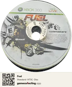 Fuel Xbox 360, NTSC disc