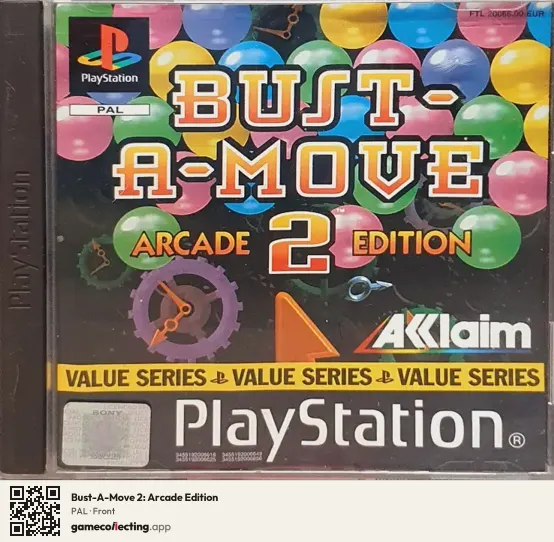 Bust-A-Move 2: Arcade Edition PlayStation, PAL box front