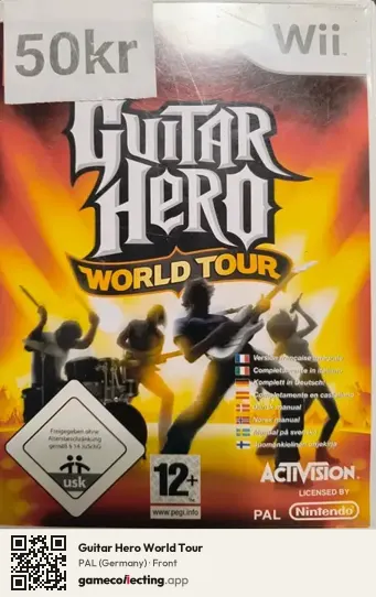 Guitar Hero World Tour Nintendo Wii, Germany box front