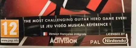 Guitar Hero: Van Halen, the PEGI square on its front