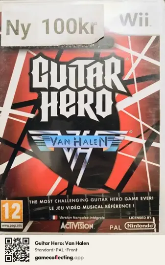 Guitar Hero: Van Halen Nintendo Wii, PAL box front