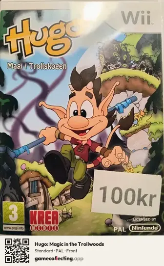 Hugo: Magic in the Trollwoods Nintendo Wii, PAL box front
