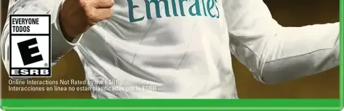 FIFA 18, the ESRB box on its front