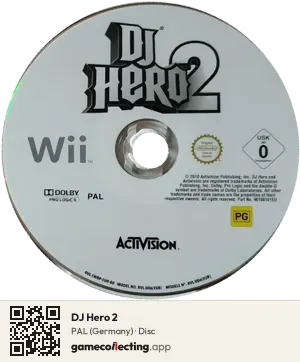 DJ Hero 2 Nintendo Wii, PAL disc