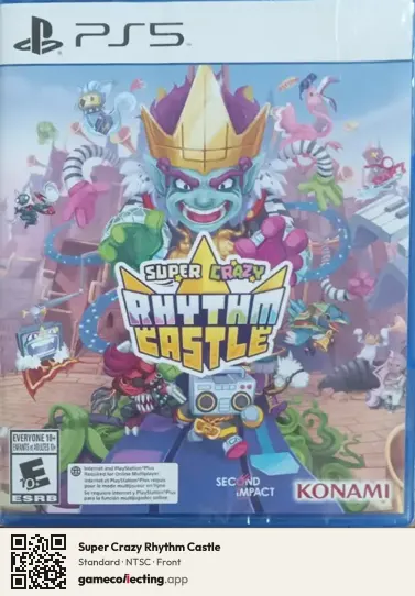 Super Crazy Rhythm Castle PlayStation 5, NTSC box front