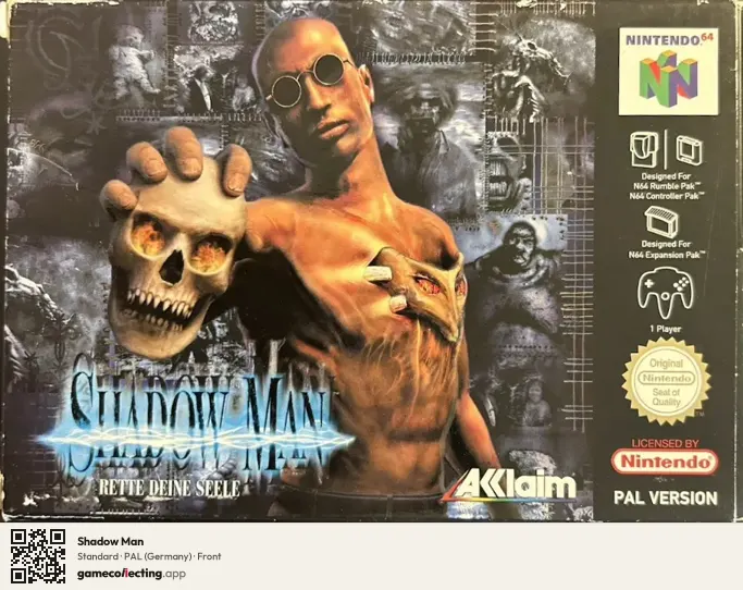Shadow Man Nintendo 64, Germany box front