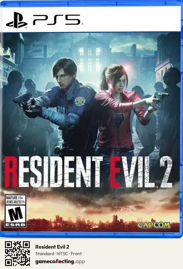 Resident Evil 2 PlayStation 5, NTSC box front