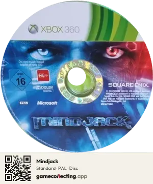 Mindjack Xbox 360, PAL disc