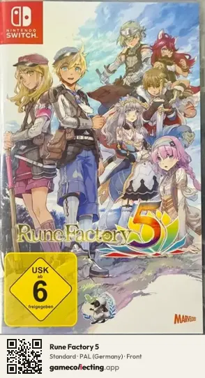 Rune Factory 5 Nintendo Switch, Germany box front