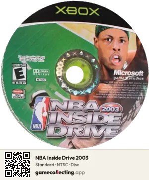 NBA Inside Drive 2003 Xbox, NTSC disc