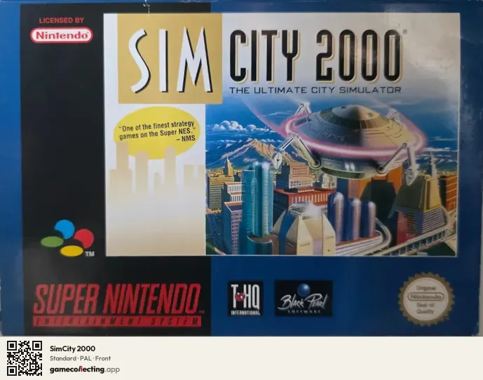 SimCity 2000 Super Nintendo Entertainment System, PAL box front