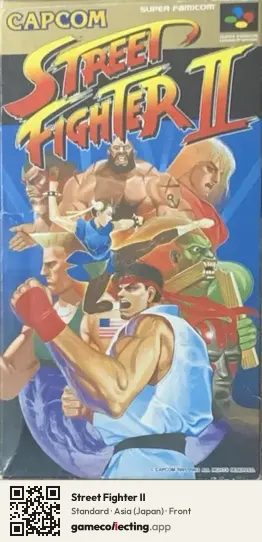 Street Fighter II Super Nintendo Entertainment System, Asia box front