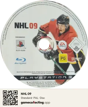 NHL 09 PlayStation 3, PAL disc