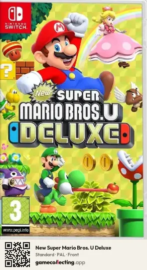 New Super Mario Bros. U Deluxe Nintendo Switch, PAL box front