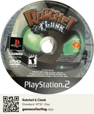 Ratchet & Clank PlayStation 2, NTSC disc