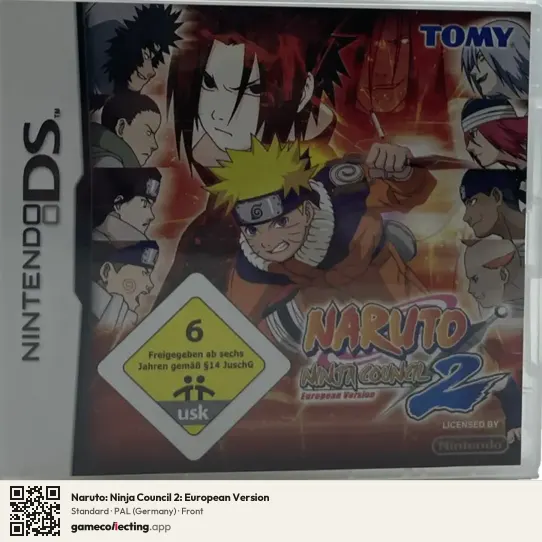 Naruto: Ninja Council 2: European Version Nintendo DS, Germany box front