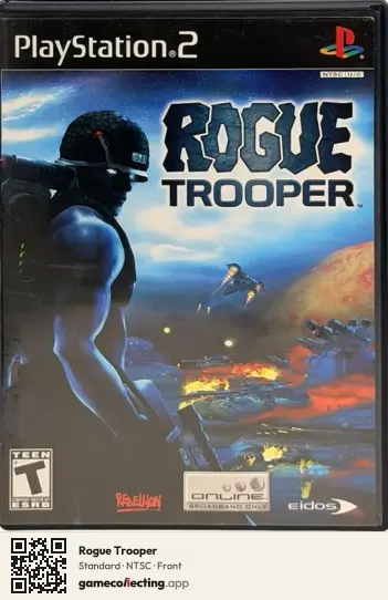 Rogue Trooper PlayStation 2, NTSC box front