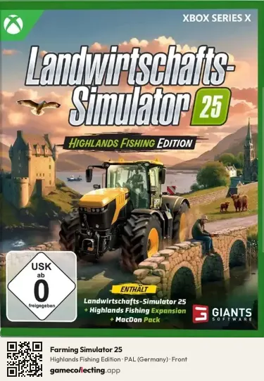 Farming Simulator 25 Xbox Series X, Germany box front
