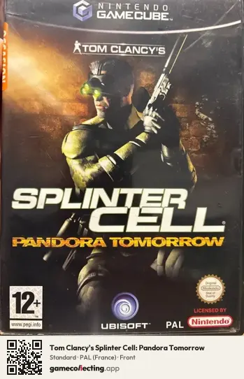 Tom Clancy's Splinter Cell: Pandora Tomorrow Nintendo GameCube, France box front