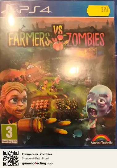 Farmers vs. Zombies PlayStation 4, PAL box front