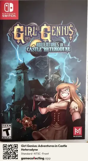 Girl Genius: Adventures in Castle Heterodyne Nintendo Switch, NTSC box front