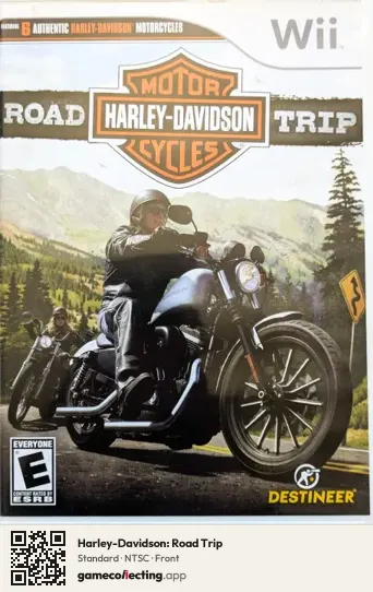 Harley-Davidson: Road Trip Nintendo Wii, NTSC box front