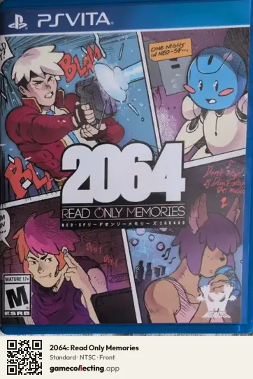 2064: Read Only Memories PlayStation Vita, NTSC box front