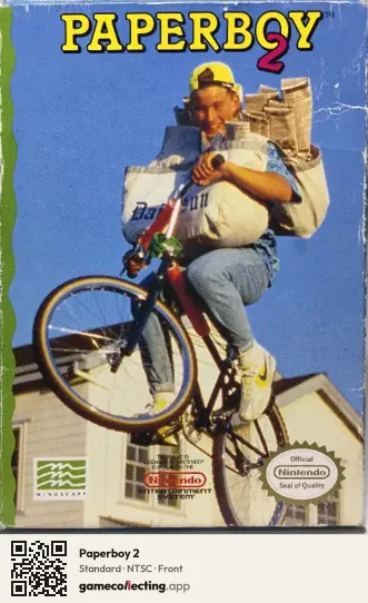 Paperboy 2 Nintendo Entertainment System, NTSC box front