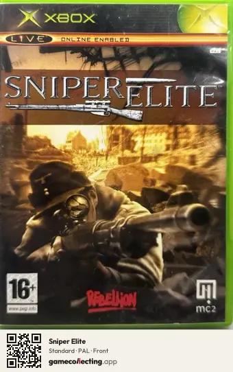 Sniper Elite Xbox, PAL box front