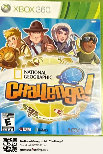 National Geographic Challenge! Xbox 360, NTSC box front
