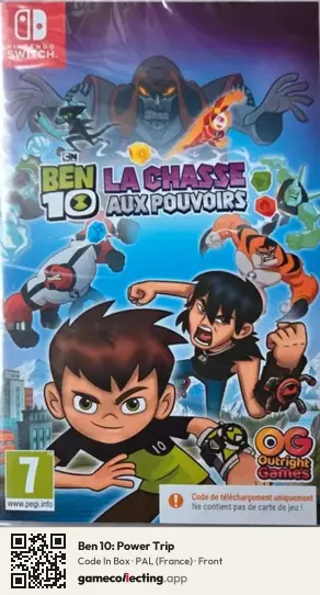 Ben 10: Power Trip Nintendo Switch, France box front