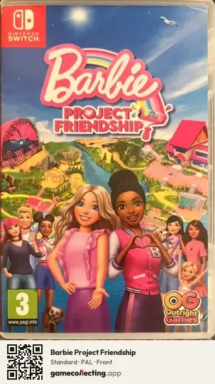 Barbie Project Friendship Nintendo Switch, PAL box front
