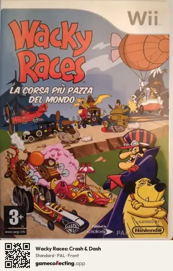 Wacky Races: Crash & Dash Nintendo Wii, PAL box front