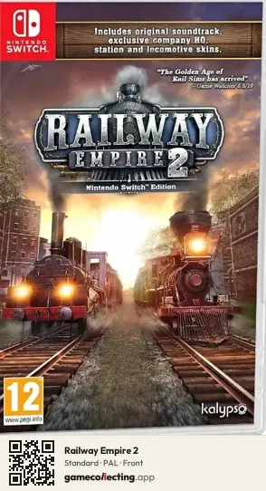 Railway Empire 2 Nintendo Switch, PAL box front