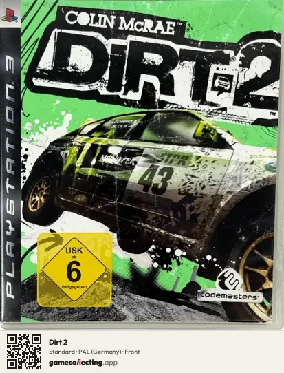 Dirt 2 PlayStation 3, Germany box front
