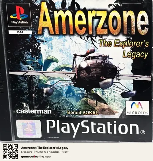Amerzone: The Explorer's Legacy PlayStation, United Kingdom box front
