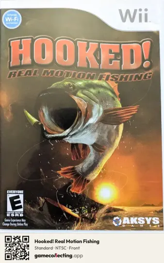 Hooked! Real Motion Fishing Nintendo Wii, NTSC box front