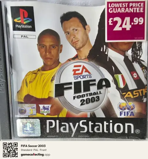 FIFA Soccer 2003 PlayStation, PAL box front
