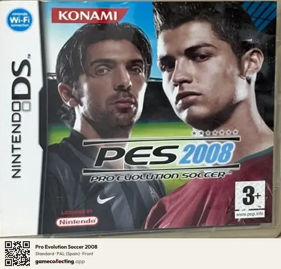 Pro Evolution Soccer 2008 Nintendo DS, Spain box front