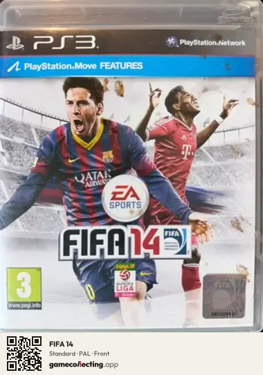 FIFA 14 PlayStation 3, PAL box front